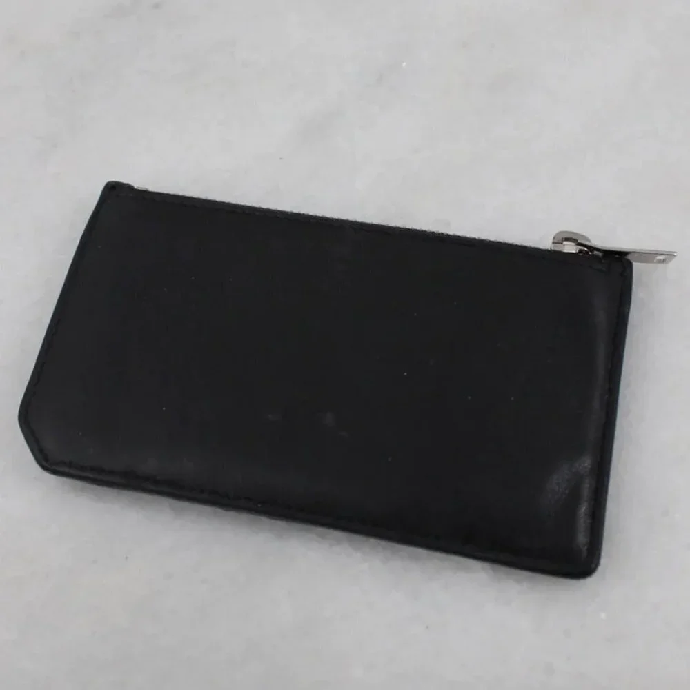 Saint Laurent Heart Fragment Zipped Card Case Wallet